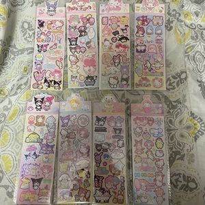 Sanrio glitter stickers
